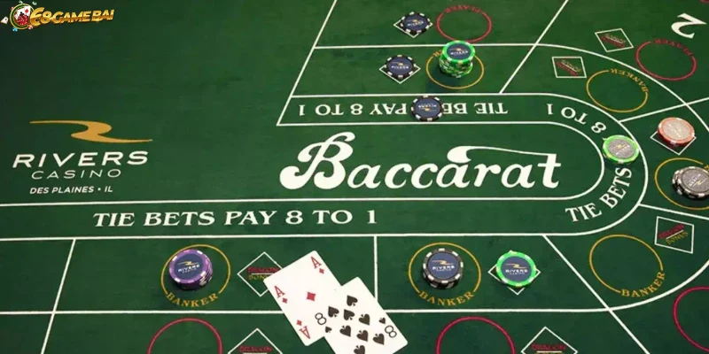 Giao diện bàn chơi Baccarat trực tuyến dễ tiếp cận.