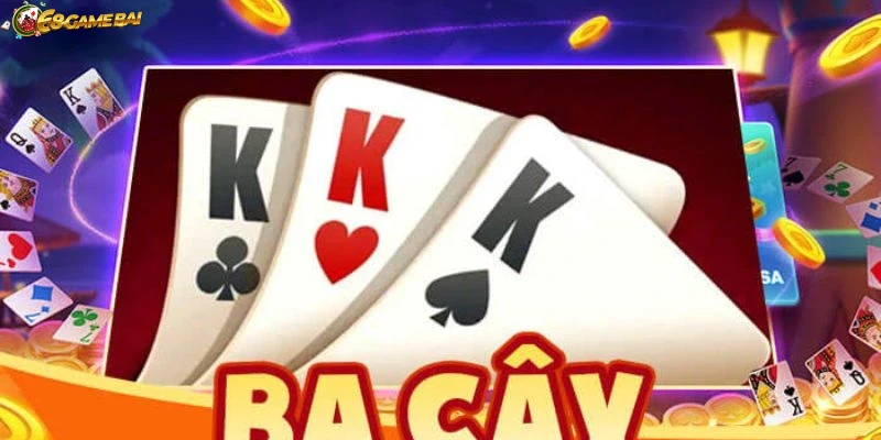 Giao diện game bài cào 3 lá trực tuyến đơn giản và bắt mắt