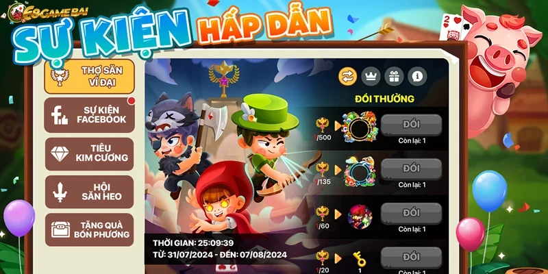Hình ảnh khuyến mãi lớn dành cho game bài chặt heo